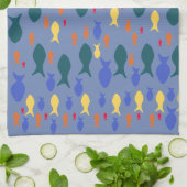 魚茶用タオル キッチンタオル (折り畳み)