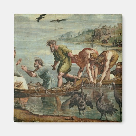 魚荷車を引くの奇蹟 マグネット (正面)