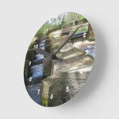 魚道の~の時計 ラウンド壁時計 (傾斜)