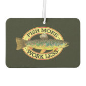 魚釣りおもしろいの言葉 カーエアーフレッシュナー (裏面)