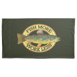 魚釣りおもしろいの言葉 枕カバー