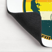 魚釣りおもしろいは今日は動けない腕がギプス中だ マウスパッド (コーナー)