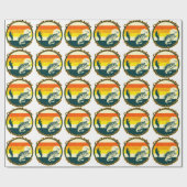 魚釣りおもしろいは今日は動けない腕がギプス中だ ラッピングペーパー (フラット)