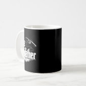 魚釣りおもしろいギフトザロードファーザー コーヒーマグカップ (正面左)