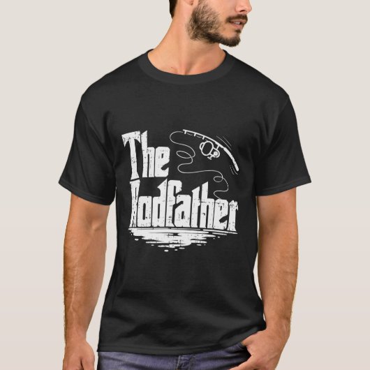 魚釣りおもしろいギフトザロードファーザー Tシャツ (正面)