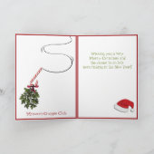 魚釣りおもしろいクリスマス – フィッシュメリースミスタントー シーズンカード (内部)