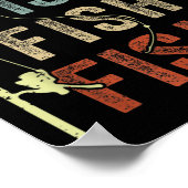 魚釣りおもしろいシャツここ – fishy Bパパ女性の子どもへ ポスター (角)