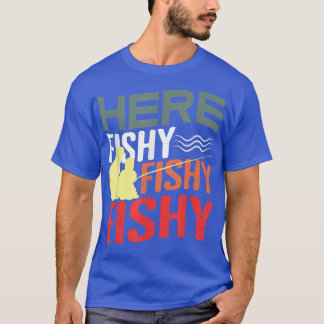 魚釣りおもしろいデザインの魚釣りポールFiの恋人 Tシャツ