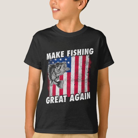 魚釣りおもしろいトランプの贈り物 Tシャツ (正面)