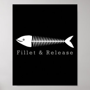魚釣りおもしろいフィッシャーマンユーモアティフィレとレレラ ポスター