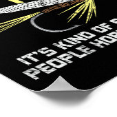 魚釣りおもしろいフライ釣りギフト ポスター (角)