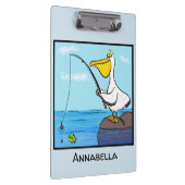 魚釣りおもしろいペリカン漫画 クリップボード (右)