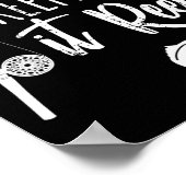 魚釣りおもしろいポール保のItリールのジョークのギフト ポスター (角)