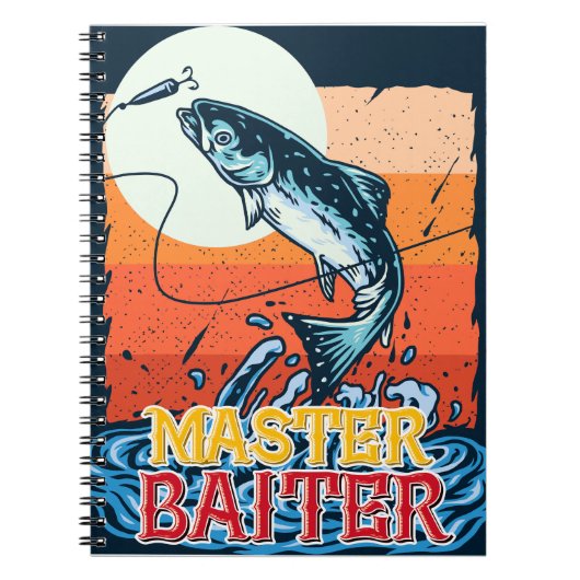 魚釣りおもしろいマスターバイター ノートブック (正面)