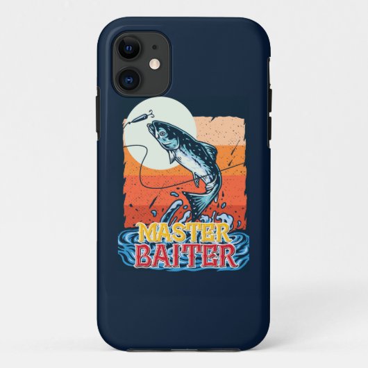 魚釣りおもしろいマスターバイター Case-Mate iPhoneケース (裏面)