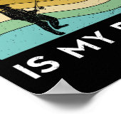 魚釣りおもしろいメンズタッグは私の薬物女性漁師である ポスター (角)