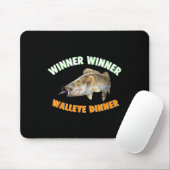魚釣りおもしろい優勝者Walleyeディナーフィッシュfor マウスパッド (マウス)