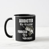 魚釣りおもしろい引用文が大活躍を余儀なくされる マグカップ (左)