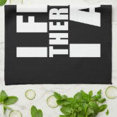 魚釣りおもしろい引用文のジョーク私は魚だから私は キッチンタオル (折り畳み)