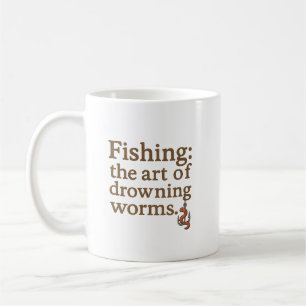 魚釣りおもしろい引用文マグカップ コーヒーマグカップ