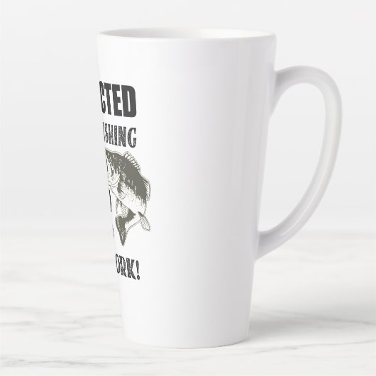 魚釣りおもしろい引用文ワークラルグミートバス カフェラテマグ (右)