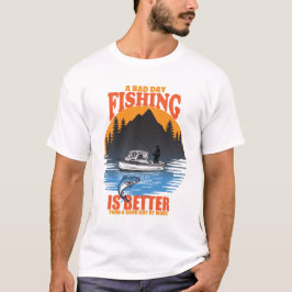 魚釣りおもしろい恋人フィッシャーフィッシャーマンギフトメンズ Tシャツ