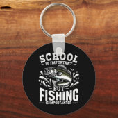 魚釣りおもしろい漁師学校は重要だがFi キーホルダー (正面)