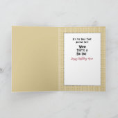 魚釣りおもしろい男性マンガ誕生日 カード (内部)