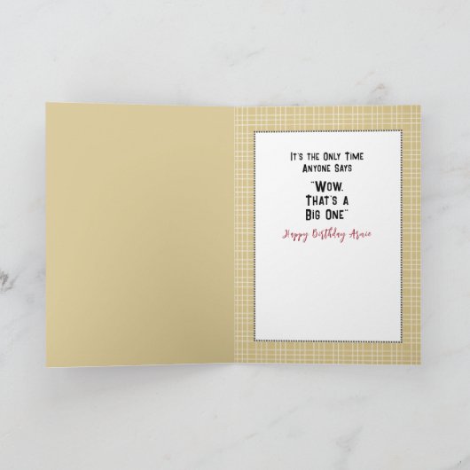 魚釣りおもしろい男性マンガ誕生日 カード (内部)