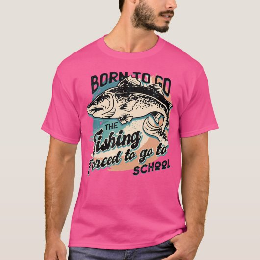 魚釣りおもしろい魚釣り魚釣り人の芸術 Tシャツ (正面)