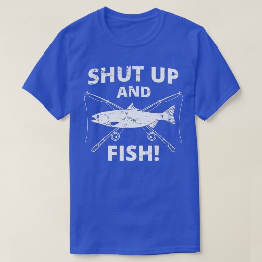 魚釣りおもしろい_を閉じ込めて魚釣り_を釣る Tシャツ (デザイン正面)