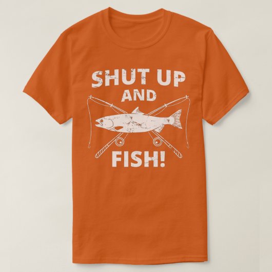 魚釣りおもしろい_を閉じ込めて魚釣り_を釣る Tシャツ (デザイン正面)