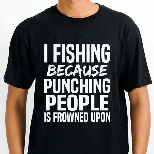 魚釣りおもしろい&キャンピングラバーパパブラック Tシャツ