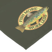 魚釣りおもしろい-魚を増やす-作業を減らす ショートテーブルランナー (コーナー)