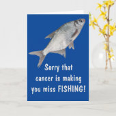 魚釣りがん勇気付けられるカード カード (黄色い花)