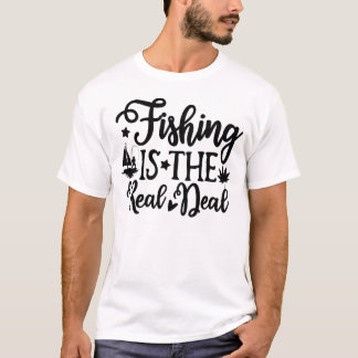 魚釣りが取り決め実在だ Tシャツ