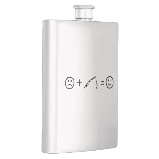 魚釣りが幸せになる フラスク (右)