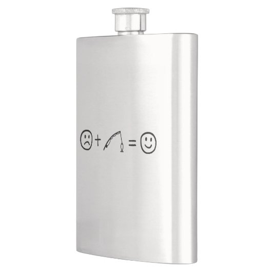 魚釣りが幸せになる フラスク (左)