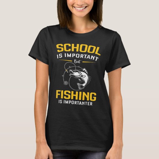 魚釣りが重要 Tシャツ (正面)