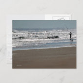 魚釣りきらめく水 ポストカード (正面/裏面)