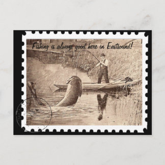 魚釣りここイーストサウンド ポストカード