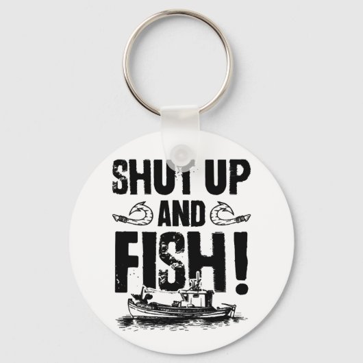 魚釣りことわざ魚釣り キーホルダー (正面)