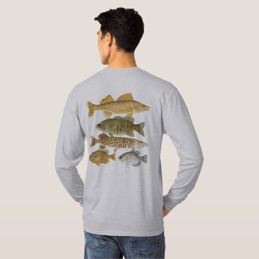 魚釣りで引っ掛けられる Tシャツ (裏面フル)