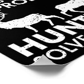 魚釣りとおもしろい狩りギフトクリスマスユーモアHun ポスター (角)