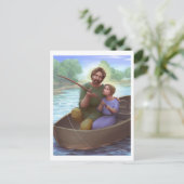 魚釣りとサンジョセフ ポストカード (スタンド正面)