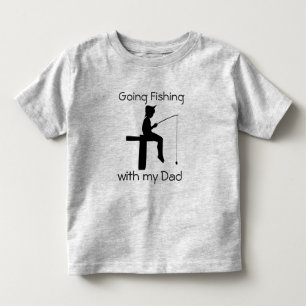 魚釣りとパパボーイズ トドラーTシャツ