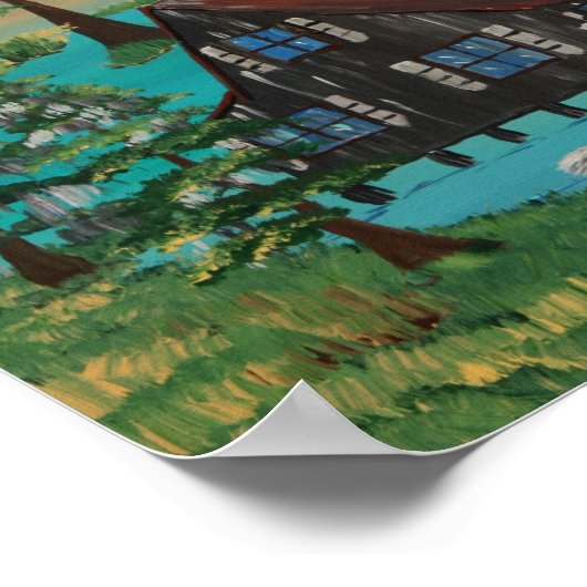 魚釣りとモー ポスター (角)