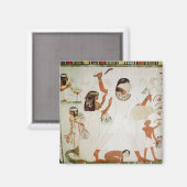 魚釣りと沼地の鳥 マグネット (正面/裏面)