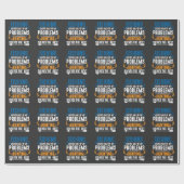 魚釣りと狩りユーモアのあるの魚と狩りの趣味 ラッピングペーパー (フラット)