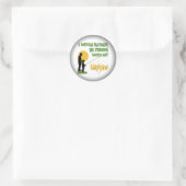 魚釣りと甥 ラウンドシール (バッグ)